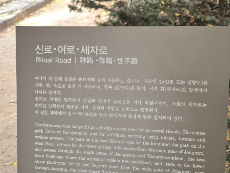 Explication détaillée des Samdo du Sanctuaire de Jongmyo
