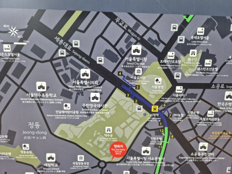 Jeongdong-gil calle peatonal