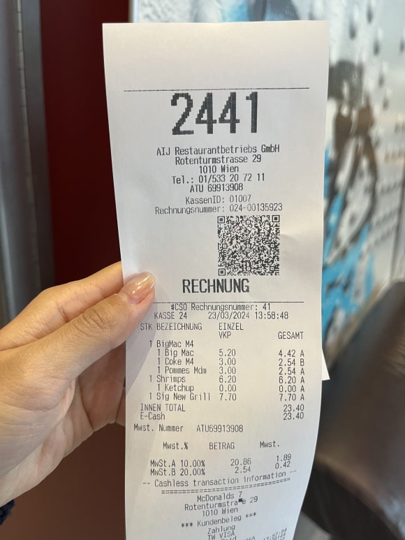Signature New Grill Burger à McDonald's