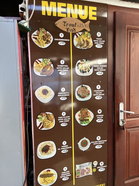 Schirmbar Hallstatt Fish Dish Recommendation Notice