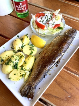 Schirmbar Hallstatt Fish Dish 1