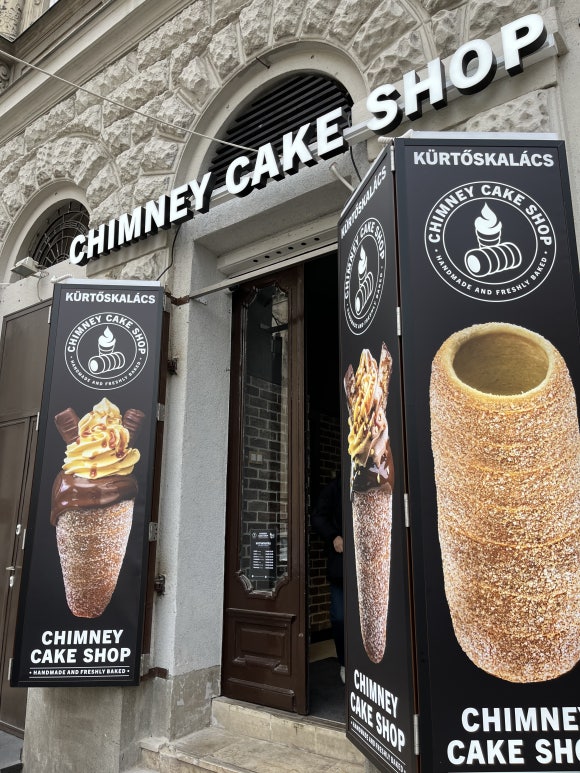 Extérieur de chimney cake shop