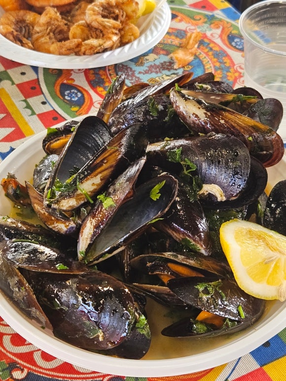 Món hải sản chợ Palermo