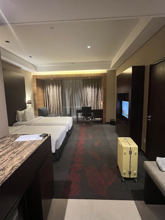 Innenansicht des Zimmers im Grandis Hotel