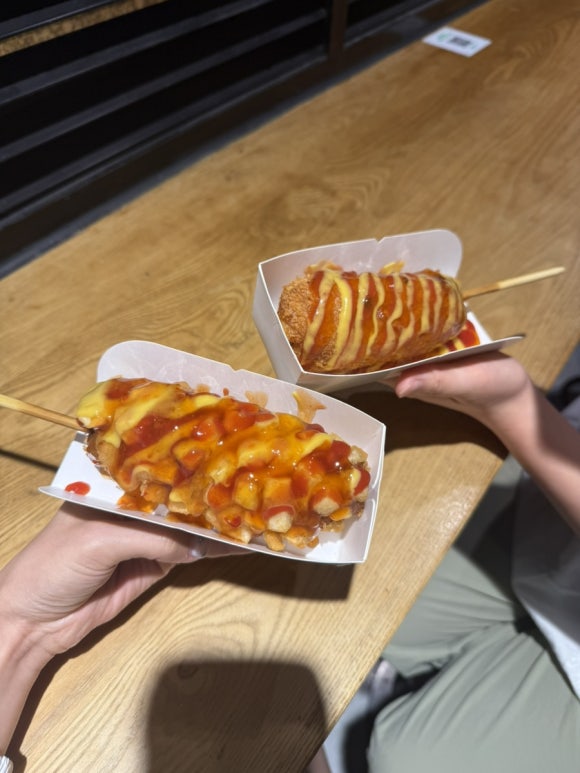 Hotdog am Flughafen