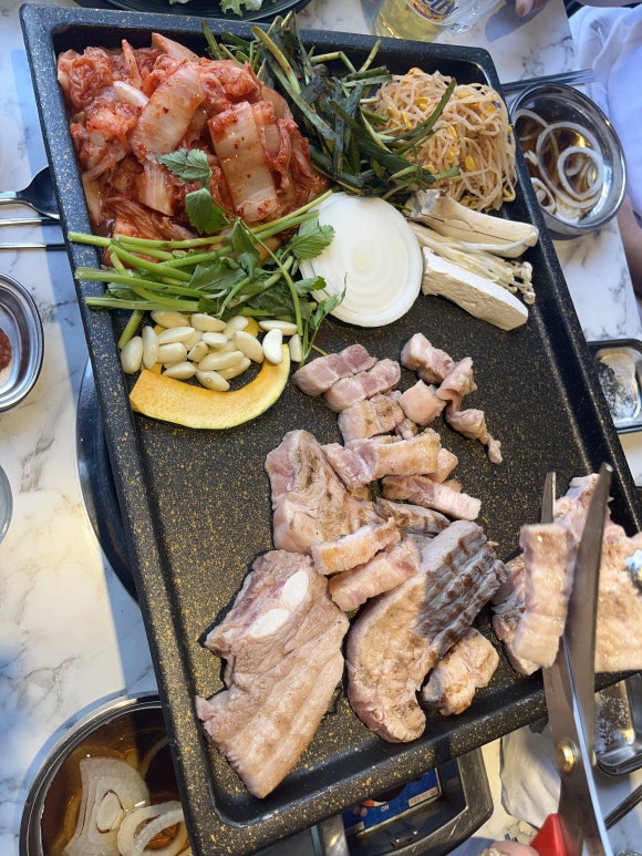 Grillage de samgyeopsal