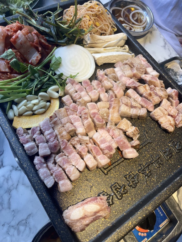 Grillage de samgyeopsal