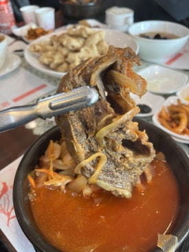 Visual del Jjambbong de costillas de res del Río Yangtsé