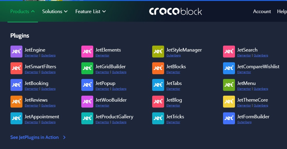 Crocoblockプラグイン追加ウィジェット例