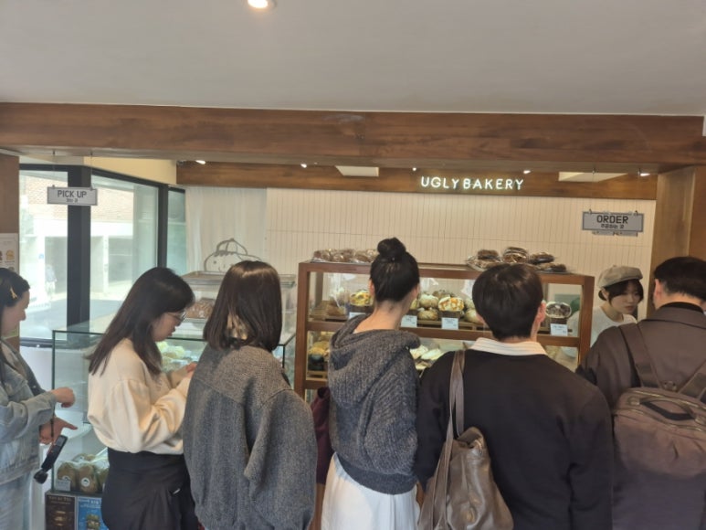 Ugly Bakery interior ordering wait