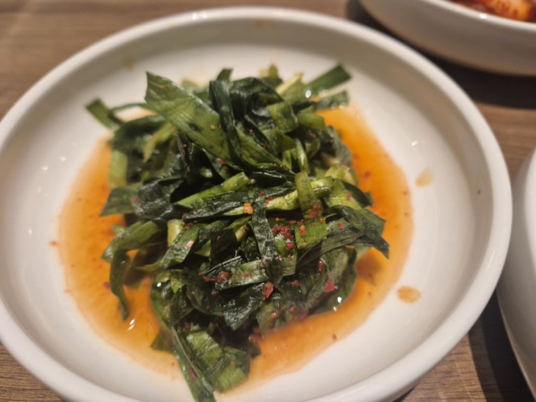 Accompagnement de kimchi de ciboule