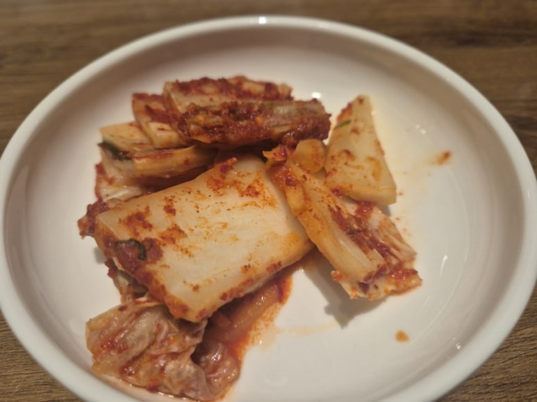 Accompagnement de kimchi de chou