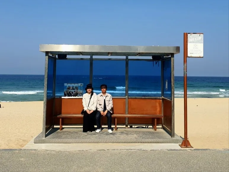 Jumunjin BTS Bus Stop · Yeongjin Beach