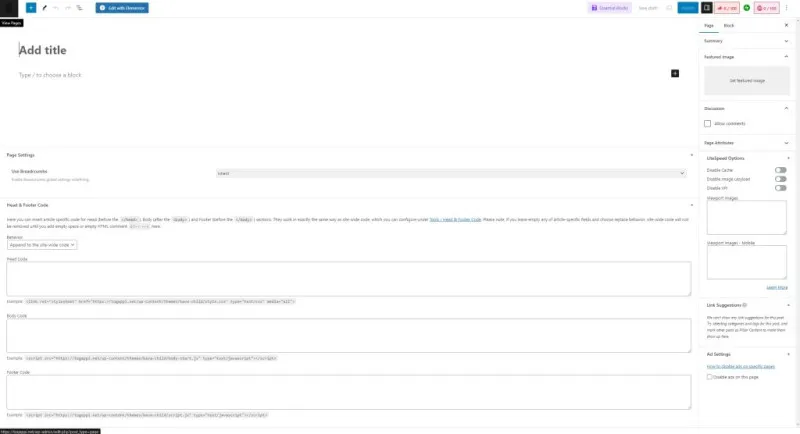 Screenshot des WordPress-Standardeditors