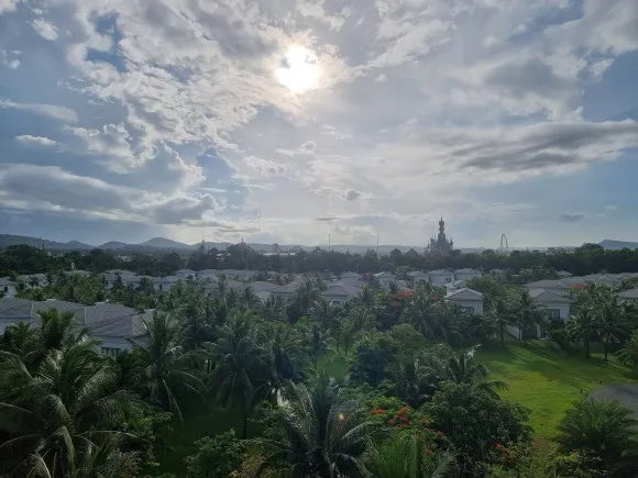 Various slides at the Binh Vuong water park